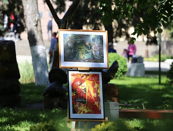 В Армавире в честь Дня Победы состоялась художественная выставка
