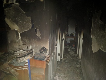 В Армавире в многоквартирном доме загорелась квартира. ФОТО